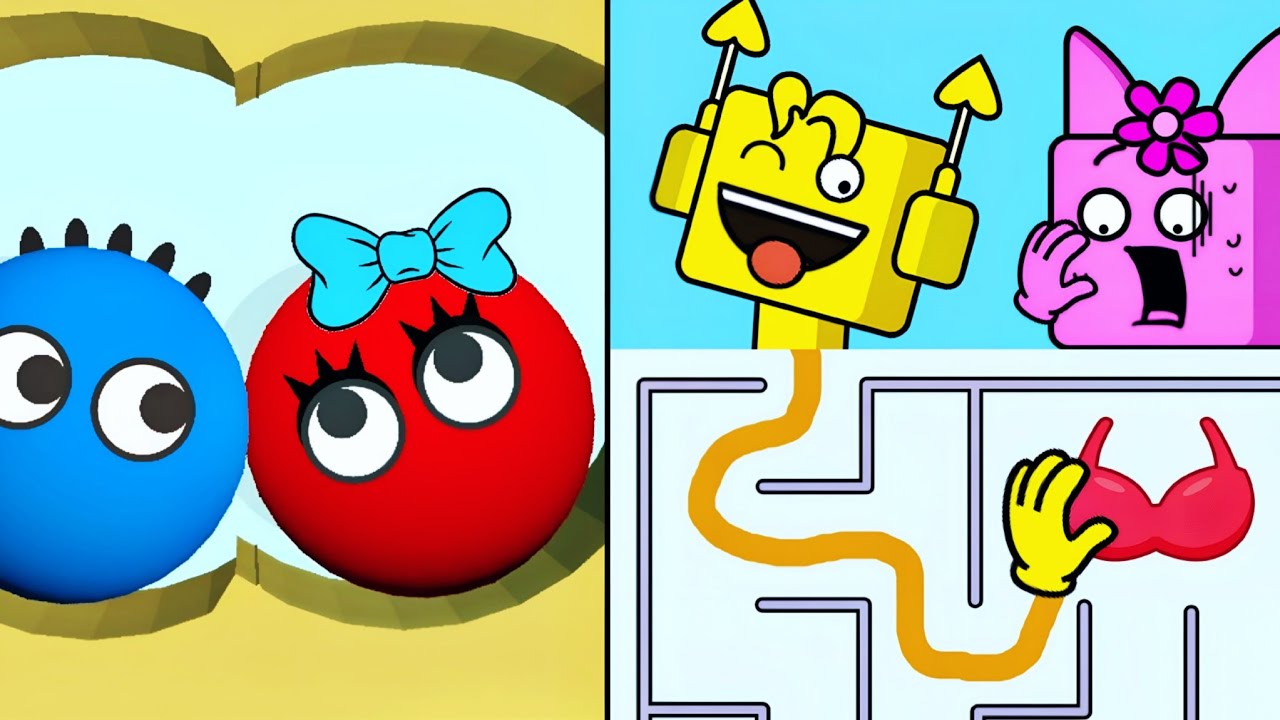 Lucky Balls Vs Square Punki Maze - Up To Max Level SpeedRun Gameplay 