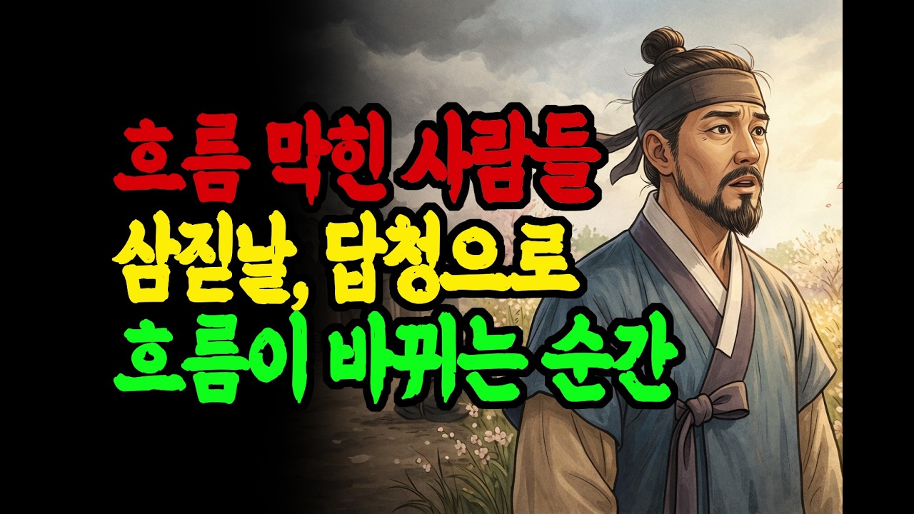 흐름 막힌 사람들 삼짇날, 답청으로 흐름이 바뀌는 순간