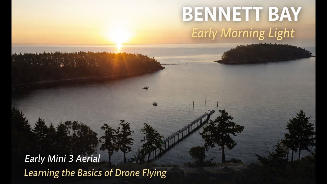 Mayne Island Resort From Above &mdash; A Short Aerial Look at Bennett Bay