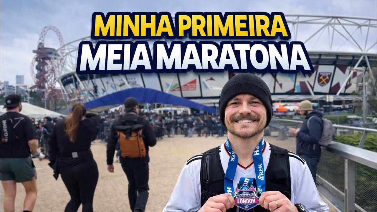 🇧🇷 MINHA PRIMEIRA MEIA MARATONA EM LONDRES 🇬🇧
