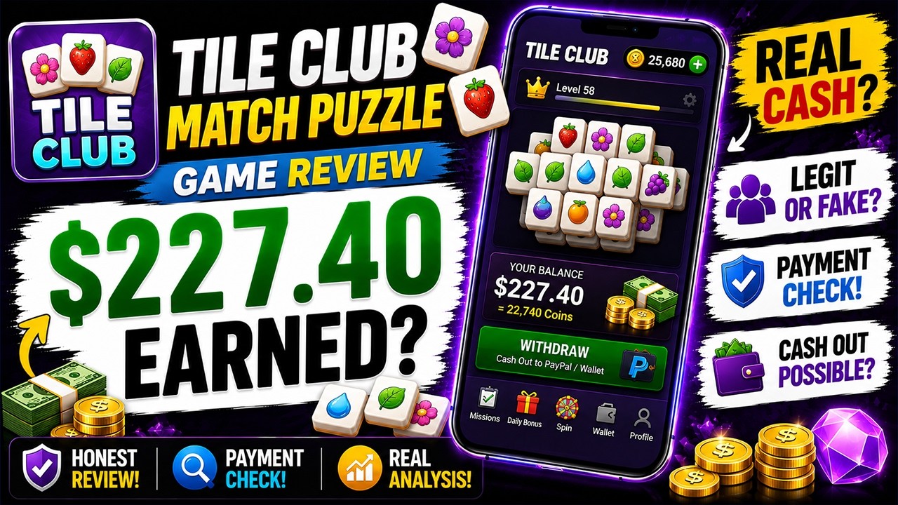 Tile Club Match Puzzle Review | Real Cash or Fake? Honest Reward Analysis