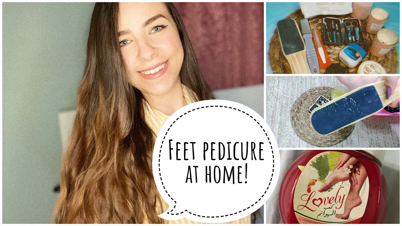 باديكير الرجلين في البيت هيشيل التشققات والاسمرار والخشونة -Feet Pedicure at home (transformation)