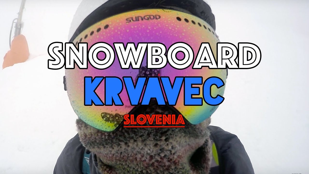 Snowboarding in Krvavec - Slovenia (Feb 2017) 4K GoPro