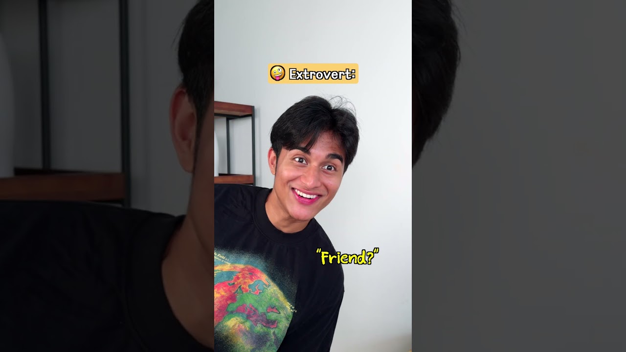 How INTROVERTS vs EXTROVERTS make friends 🤪 @davidmatthew_ #shortsfeed