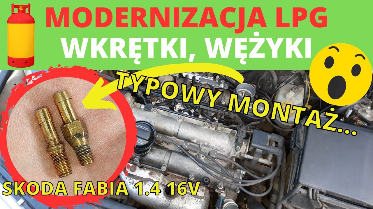 LPG - modernizacja instalacji, wymiana wkrętek i wężyków wtryskiwaczy - jak to zrobić? Fabia 1.4 16v