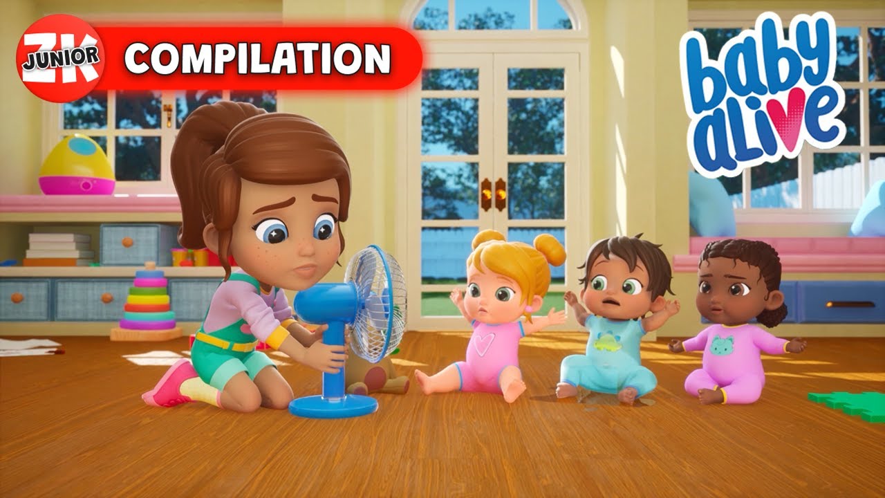 Charlie's Hot Summer's Day Mess! | Baby Alive | Episode Compilation | ZeeKay Junior
