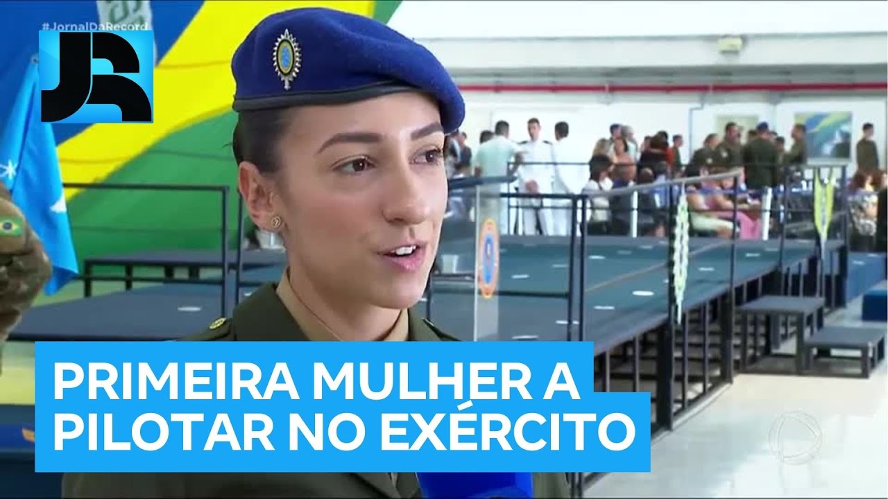 Jovem de 24 anos será a primeira mulher a pilotar aeronaves no Exército brasileiro