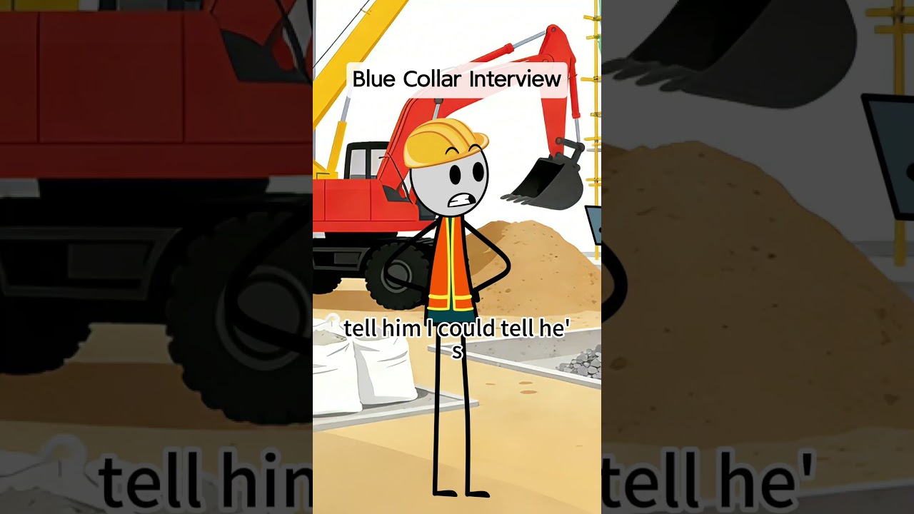 Blue collar interview #animation #funny #job #comedy #work #memes #funnyvideo #foryou #worklife
