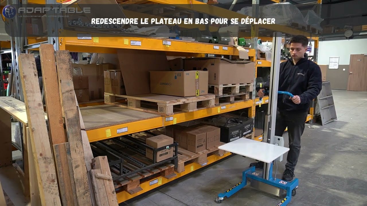 ADAP'TABLE - LE MINI-GERBEUR ELECTRIQUE, LA SOLUTION POUR LES ESPACES RESTREINTS