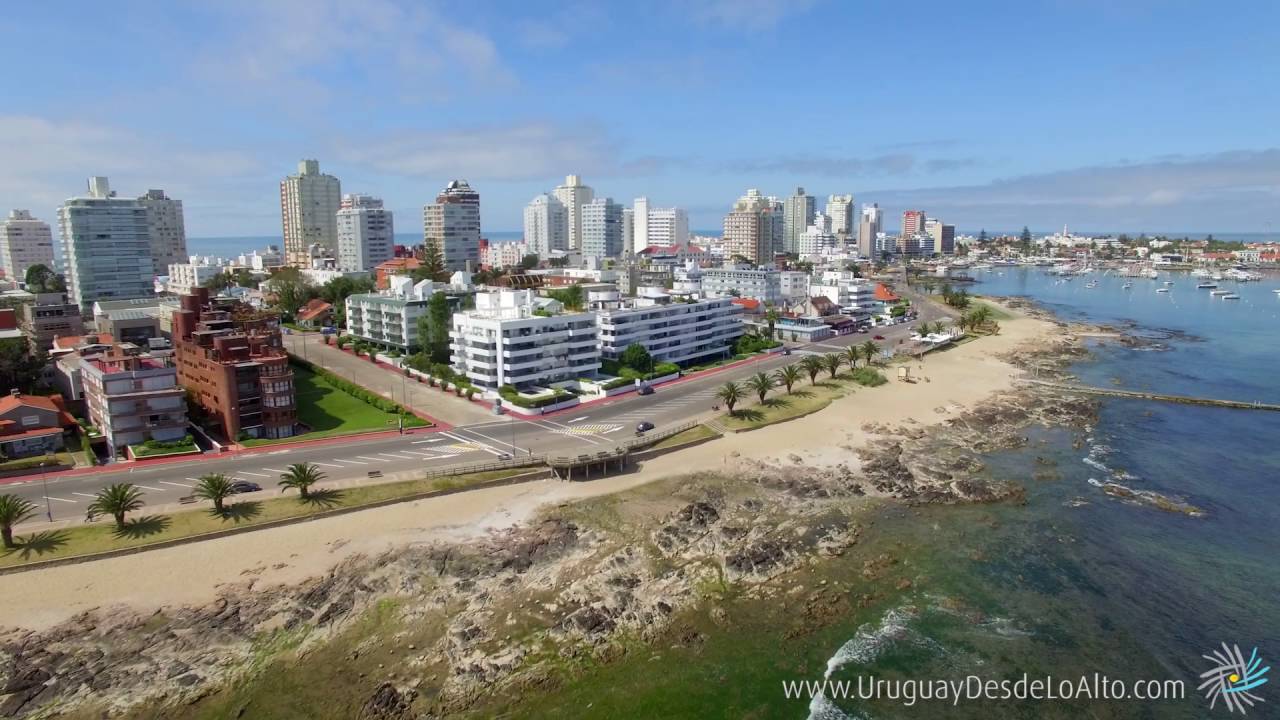 Playa Mansa, Península de Punta del Este, Uruguay desde lo alto