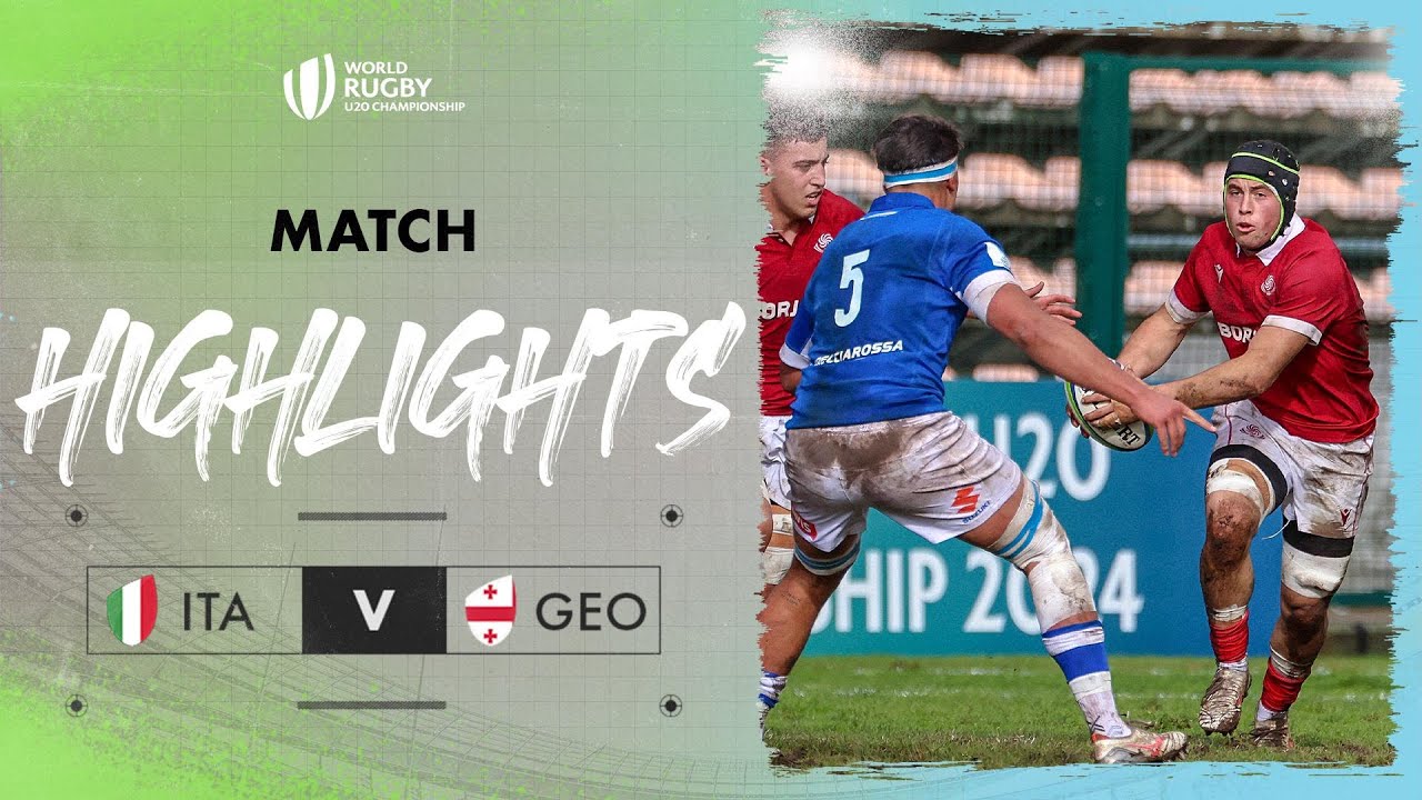 Georgian BRILLIANCE | Italy v Georgia | World Rugby U20 Championship 2024 Match Highlights