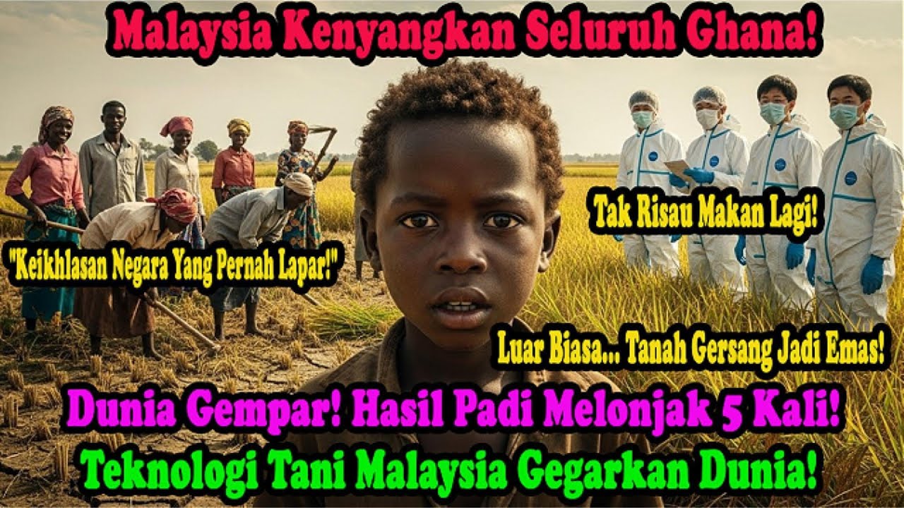 Teknologi Malaysia Selamatkan Ghana!Perancis Gagal 50 Tahun, Rahsia Hasil Padi Melonjak 5 Kali Ganda