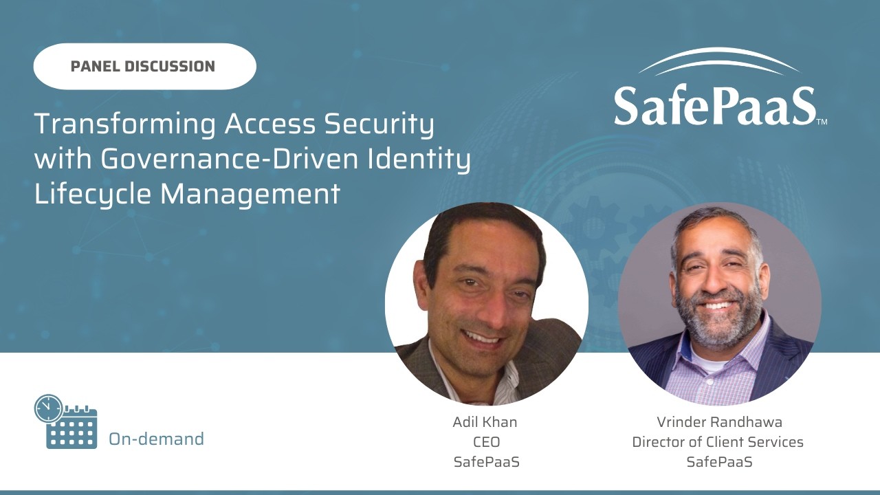 Transforming Access Security Identity Lifecycle Management