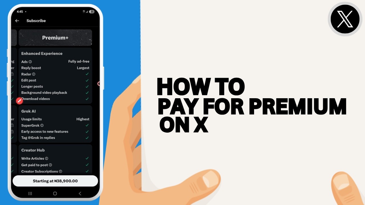 Как оплатить X Premium | Как оформить подписку на X Premium | Подписаться на X Premium |