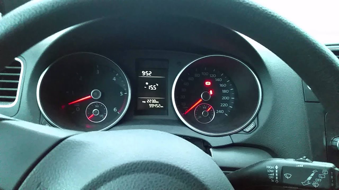 VW Golf 1.6 Tdi  cold start problem at -15.5c