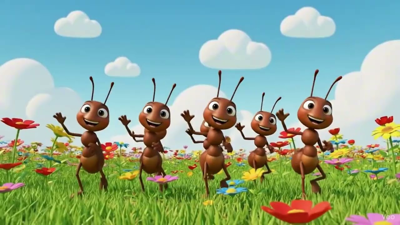 Ants Song for Kids 🐜🎵 | Fun & Enjoying Nursery Rhyme | Little Learners Pk
