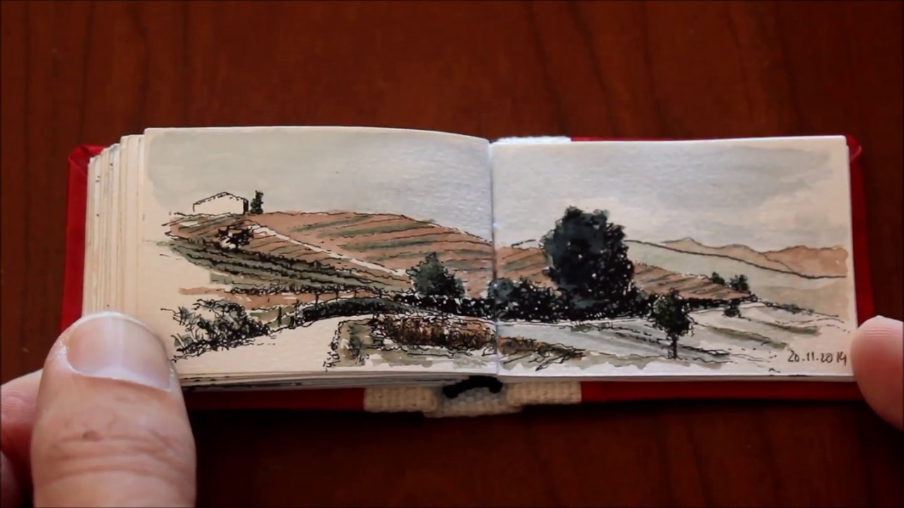Smallest urban sketching sketchbook