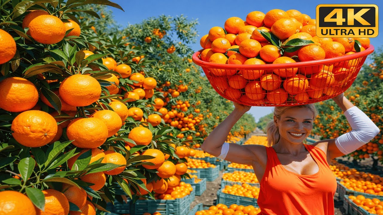 Inside the Juice Factory 🍊 | How Orange Juice Is Made From Orchard to Bottle