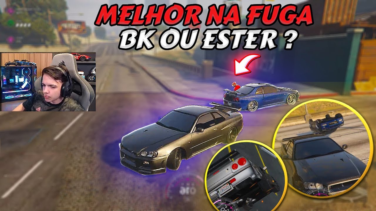 X1 NA FUGA DE 34GT | BK vs ESTER  | QUEM VENCEU?  | HYPE RP | GTA RP |   🇹🇷