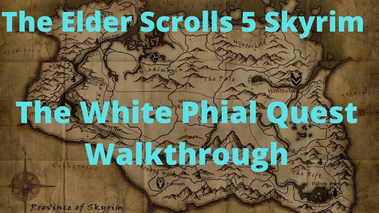 The Elder Scrolls 5 Skyrim The White Phial Quest Walkthrough