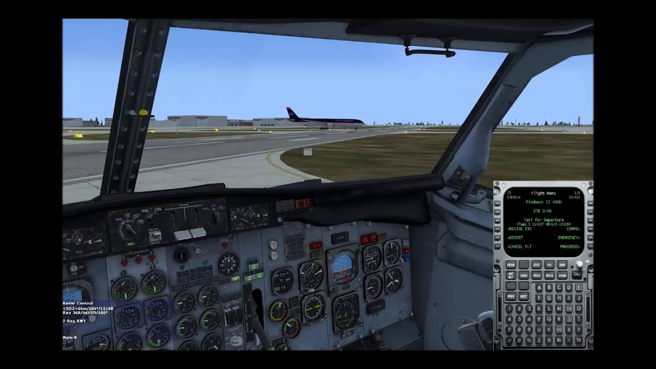FSX Flying Piedmont with FSCaptain in the MilViz 737 200 Part 2