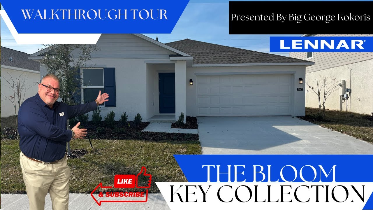 🔥 Lennar&rsquo;s Bloom Model Walkthrough! | 3 Bed, 2 Bath New Home in Polk County, FL 🌴🏡