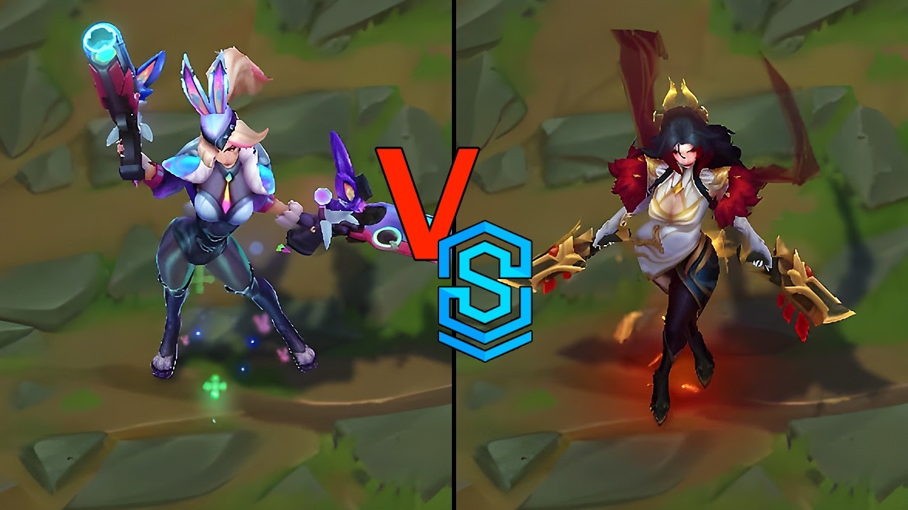 Admiral Battle Bunny Miss Fortune VS MVP T1 Miss Fortune Skins Comparison