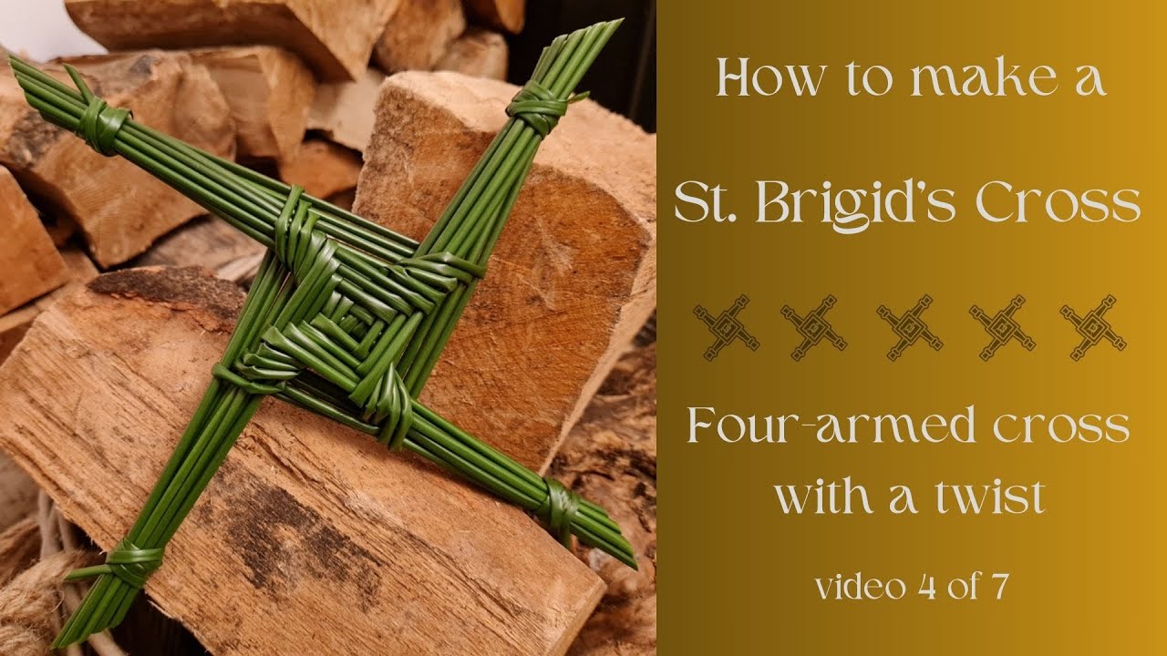 How to make a St. Brigid’s Cross | Four-armed cross with twisted corners | Craft Tutorial