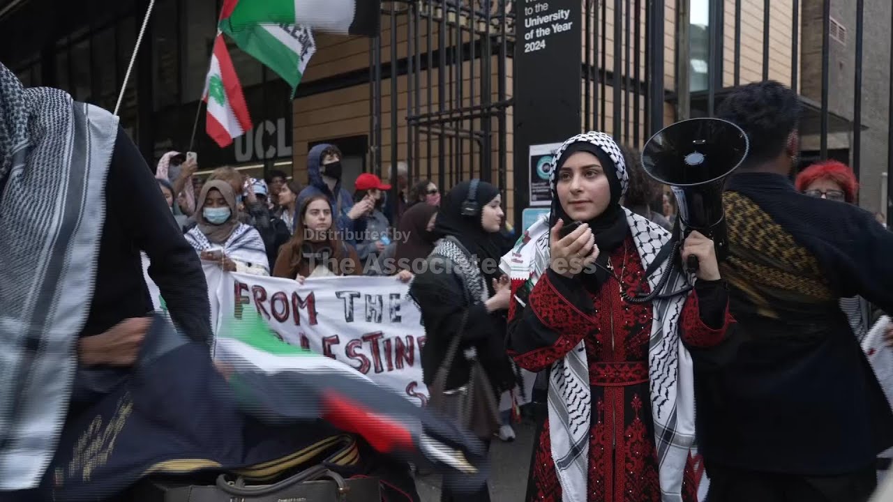 Hundreds attend pro-Palestinian protest in London on Oct. 7 anniversary amid criticism from Starmer