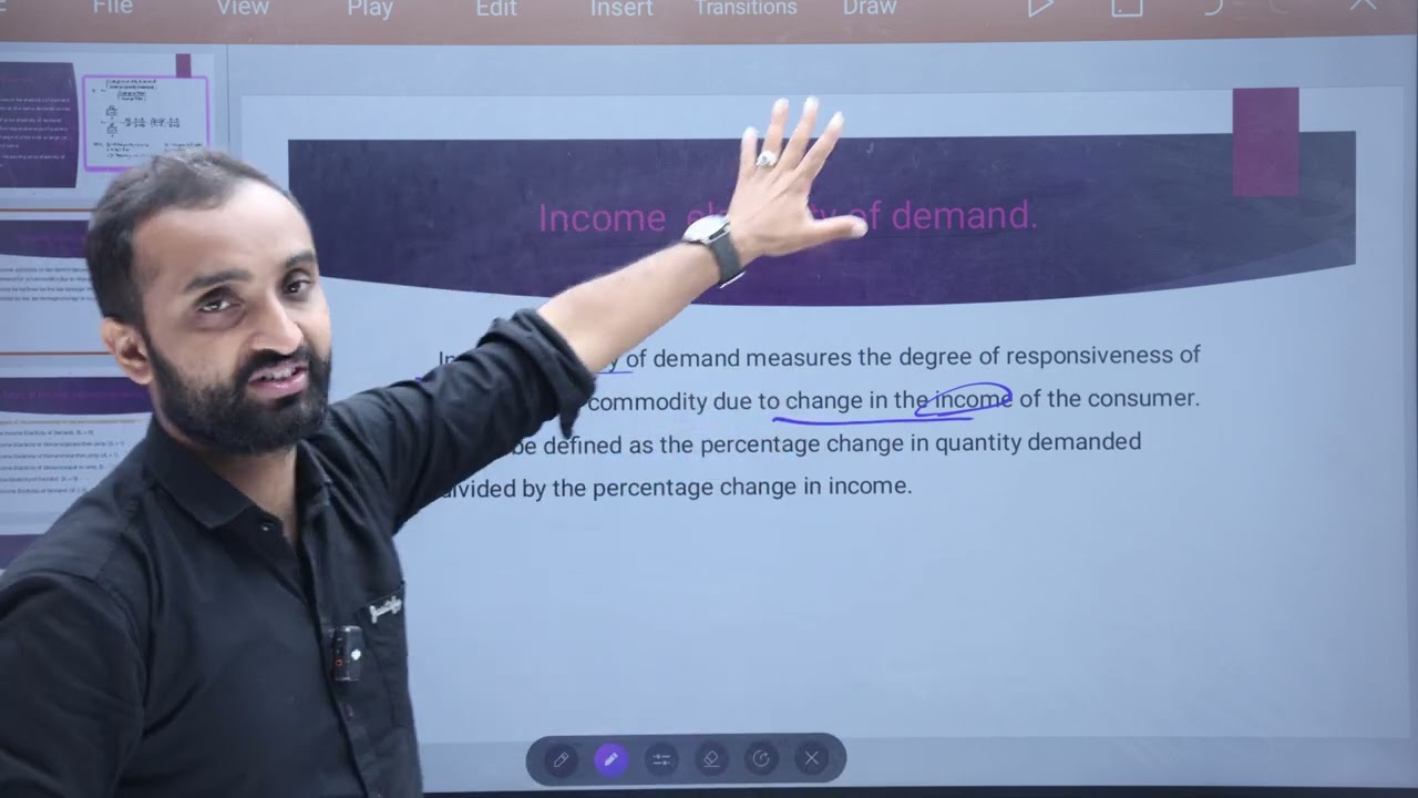 Income elasticity of demand// bbs 1st year// microeconomics//positive income elasticity of demand