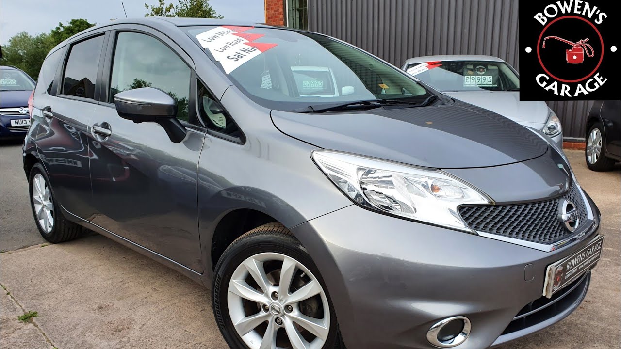 2014 (64) Nissan Note 1.2 DIG-S Tekna 5Dr in Gunmetal Grey. Demo +1 Owner. 16k Miles. FSH. £7695