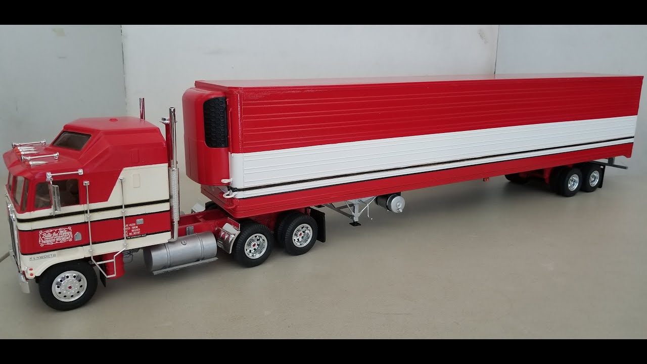 Moebius Great Dane reefer trailer 1/25 scale - Part 2 Build and Review into BJ and the Bear trailer
