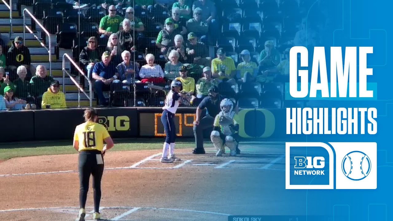 Nevada at Oregon | HIGHLIGHTS | Big Ten Softball | 03/07/2026