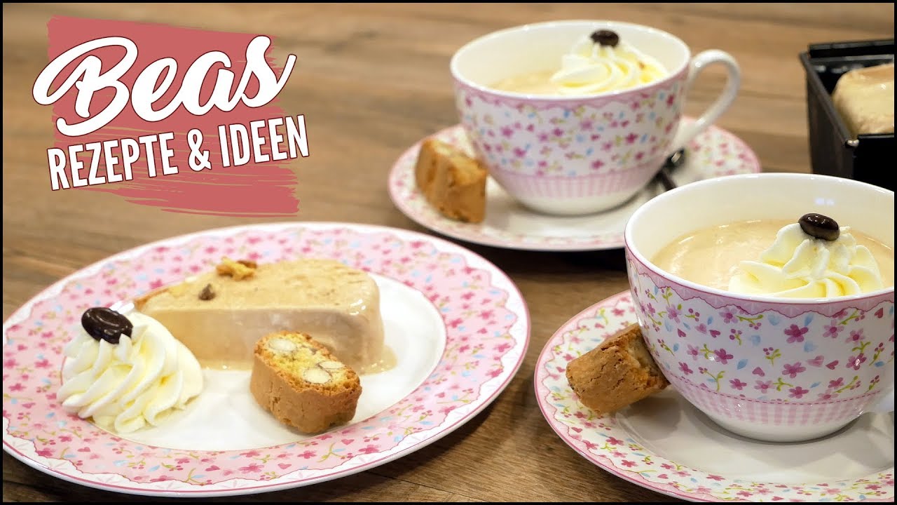 Parfait Dessert Rezept mit Kaffee-Cantuccini Geschmack - Beas Eisrezepte