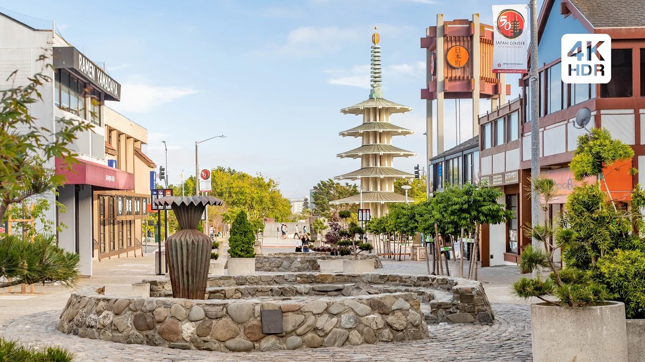 🇺🇸 San Francisco's Japantown Walking Tour · 4K HDR