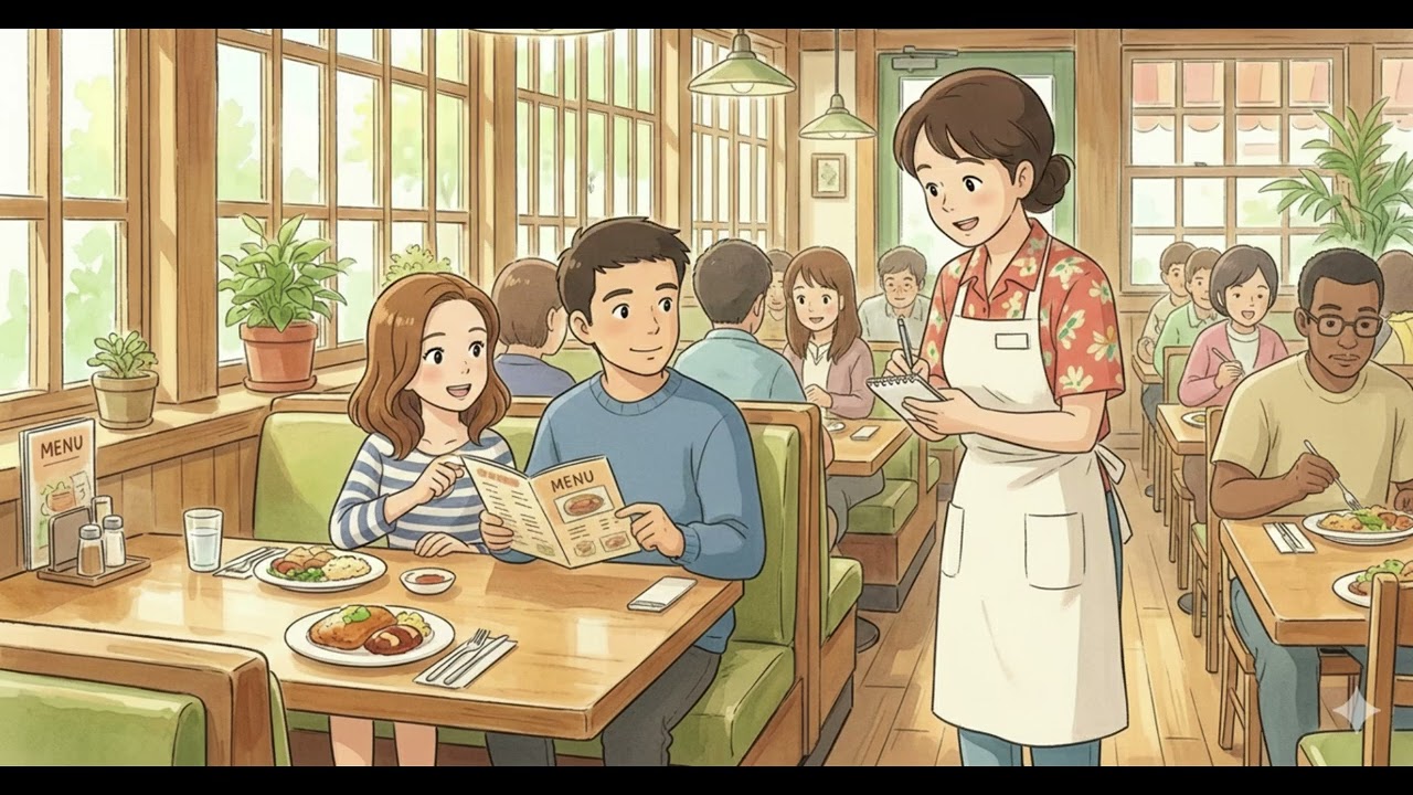 Ordering food and drink - Shadowing and Dictation English - Level A1-A2 - Life Vision