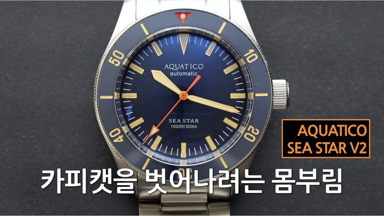 오마주가 되길 거부하는 30만원대 다이버 시계, 가성비랑 만듦새는 좋은데 과연 매력적일까? 아쿠아티코 씨스타 v2 (Aquatico Sea Star v2)