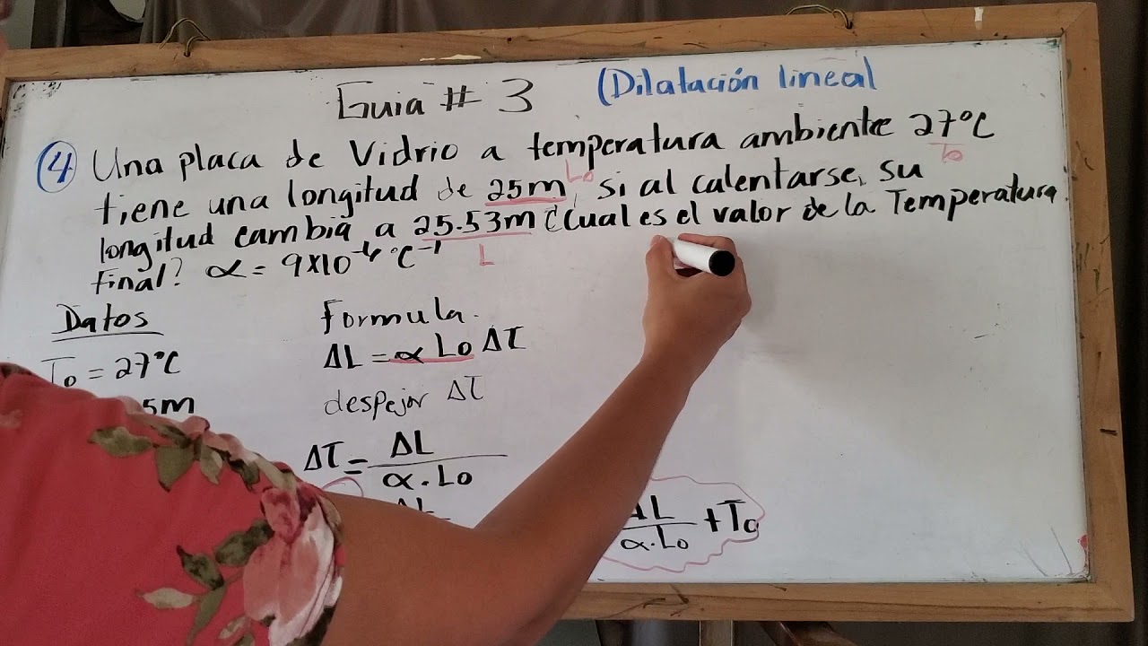 temperatura final. dilatacion térmica lineal.