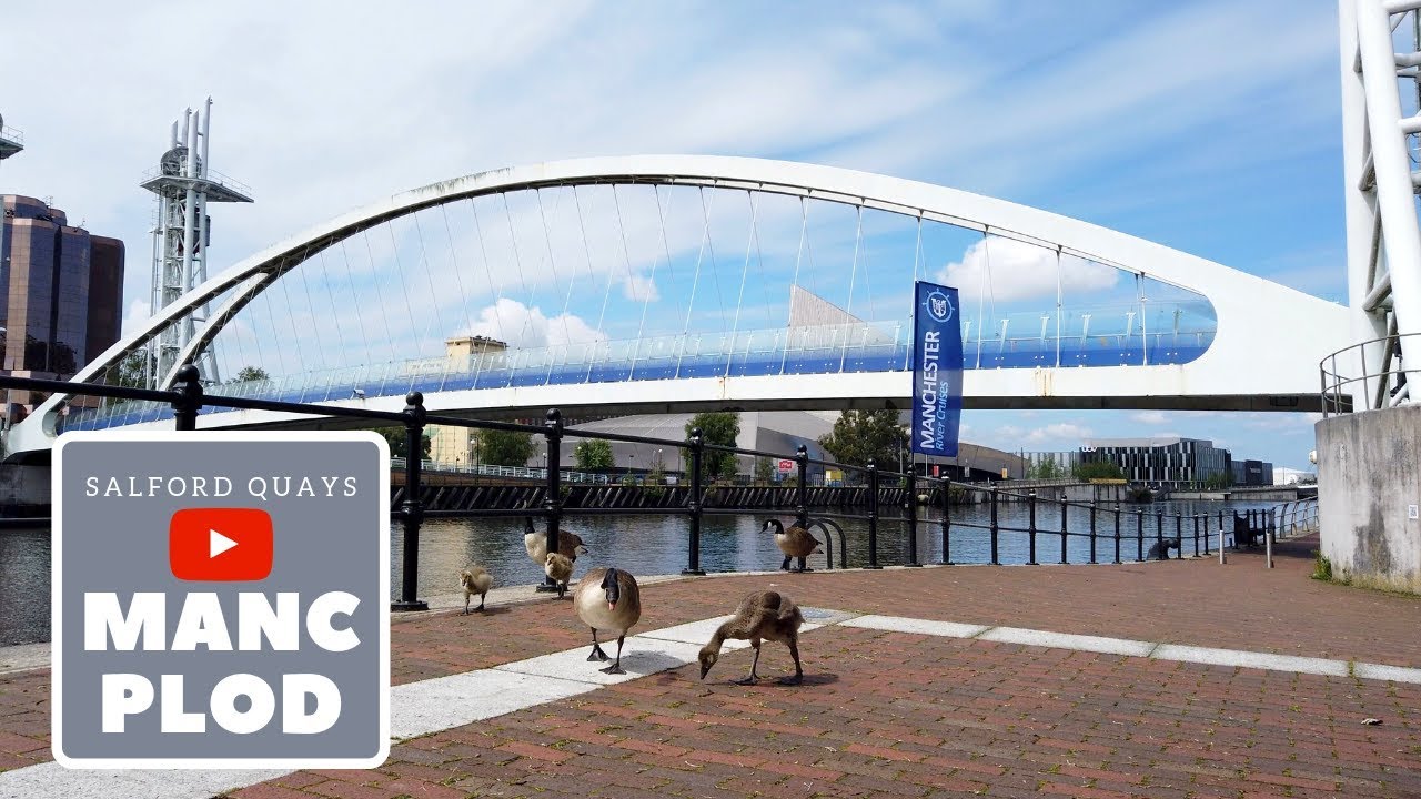 Salford Quays in the Summer Sunshine [4K60fps]