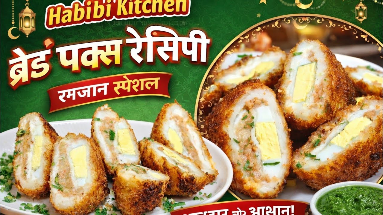 बच्चे और बड़े सबका फेवरेट ब्रेड पॉकेट 😋 | झटपट इफ्तार रेसिपी | Habibi Kitchen