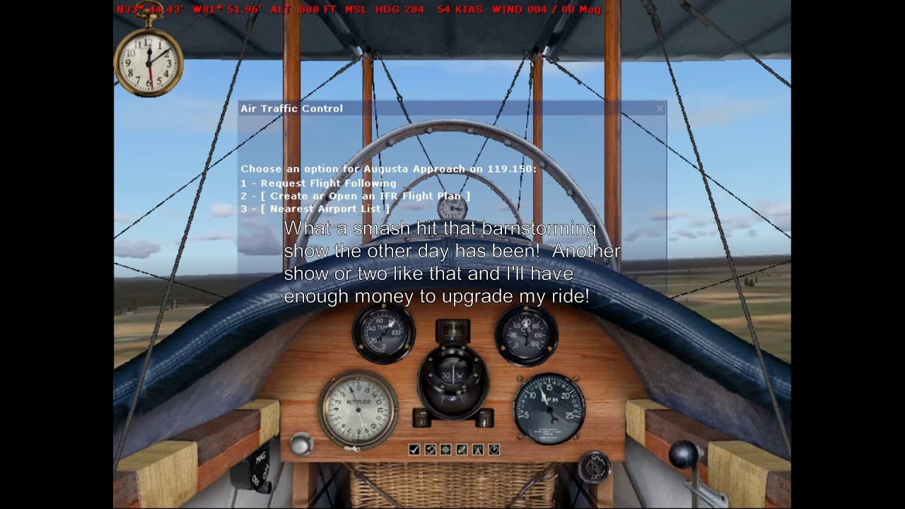 Flight Simulator 2004: 1920 - Barnstorming with Tex Marshall (Leg 7 - Edgefield, SC to Athens, GA)