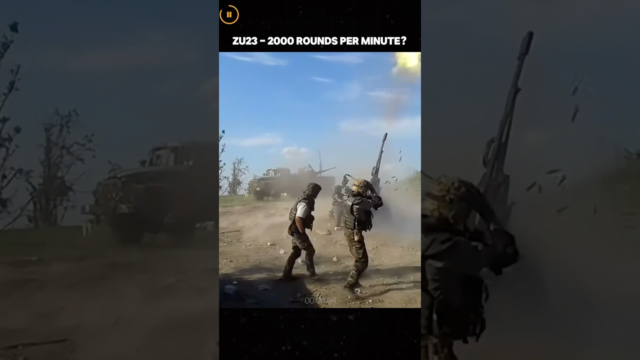 ZU-23, 2000 rounds per minutes? #army #marines #navy #military #defence #airforce #weapons #ukraine