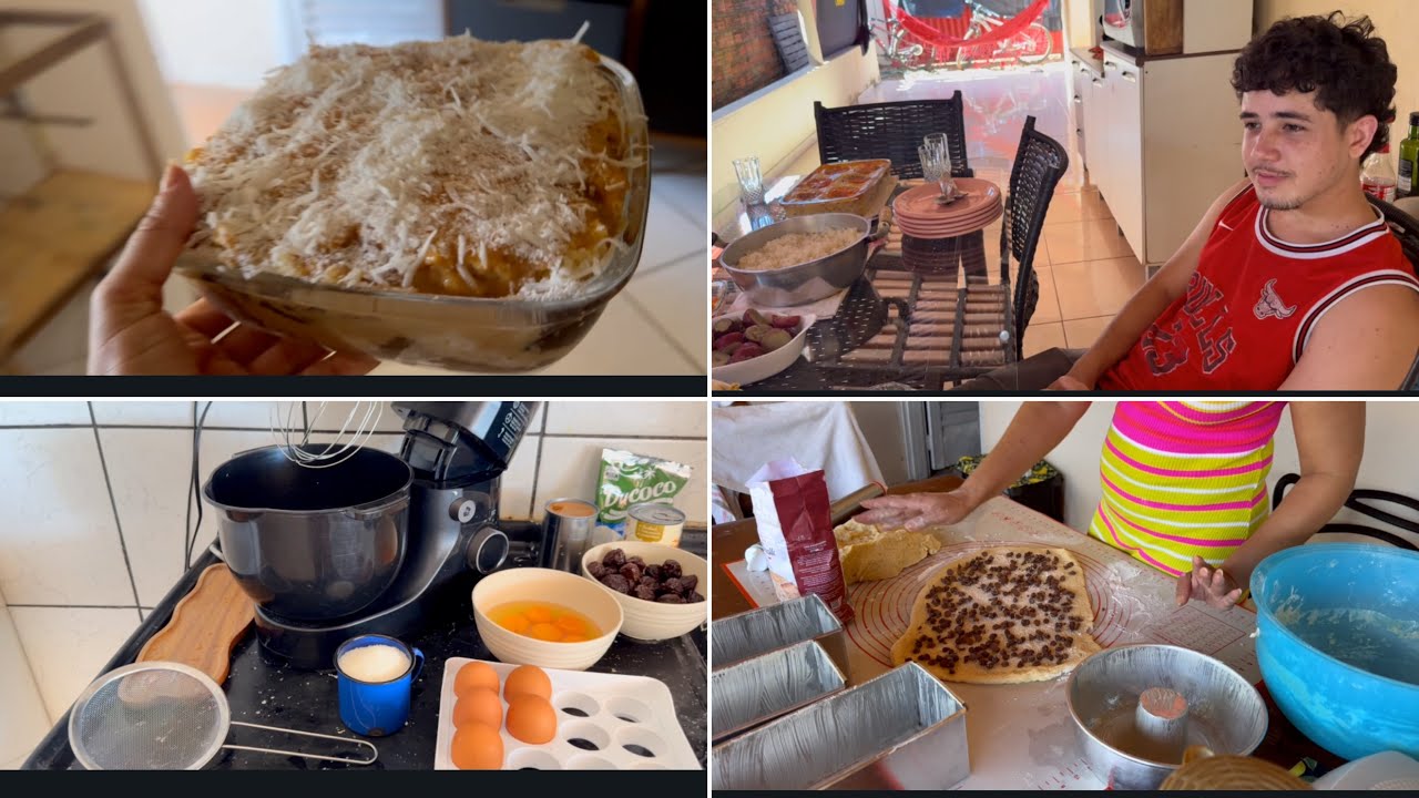 Nosso DOMINGO - VAMOS HABLAR - PÃO 🥖 CASEIRO | ALMOÇO EM FAMÍLIA E SOBREMESA DOS SONHOS !