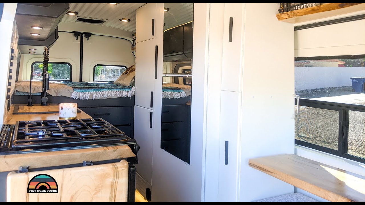 Ford Transit Camper Van With Shower Toilet & Double Sliding Doors - Adventure Tiny House