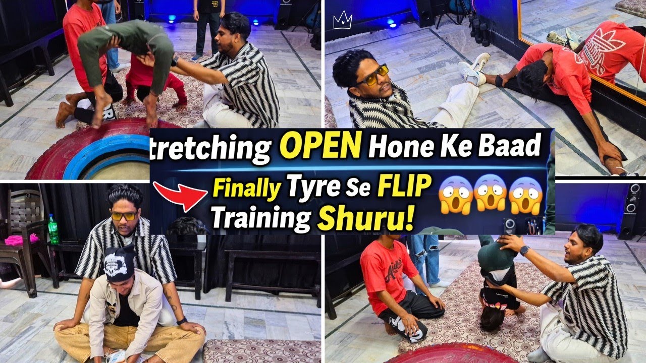 Tyre Se Backflip Training Start 😱 | Students Ki Stretching Open Kar Di | Gymnastic Training At VDA