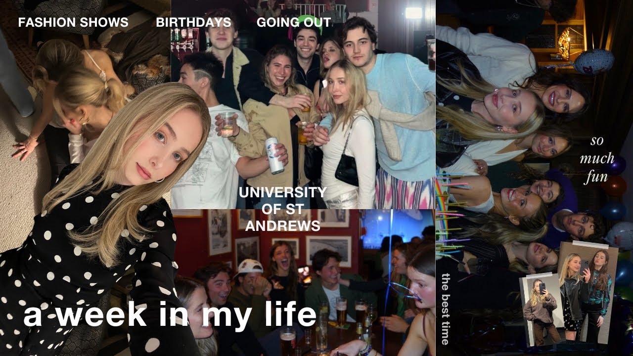 a week at the university of st andrews | fashion shows & birthdays