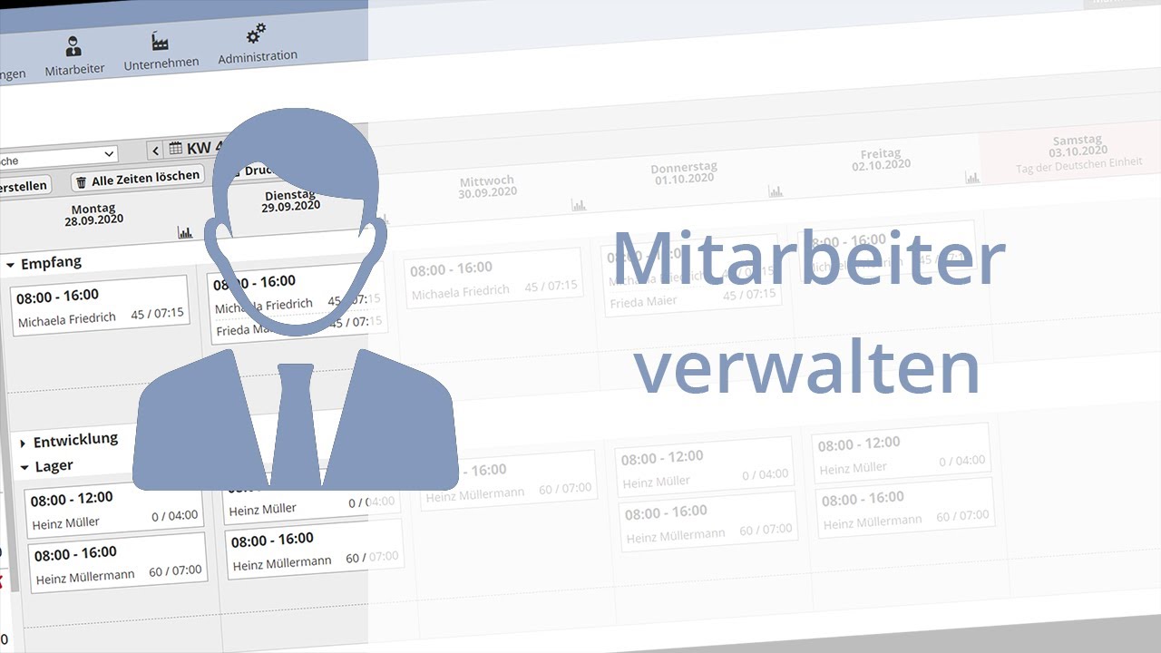 Mitarbeiter verwalten