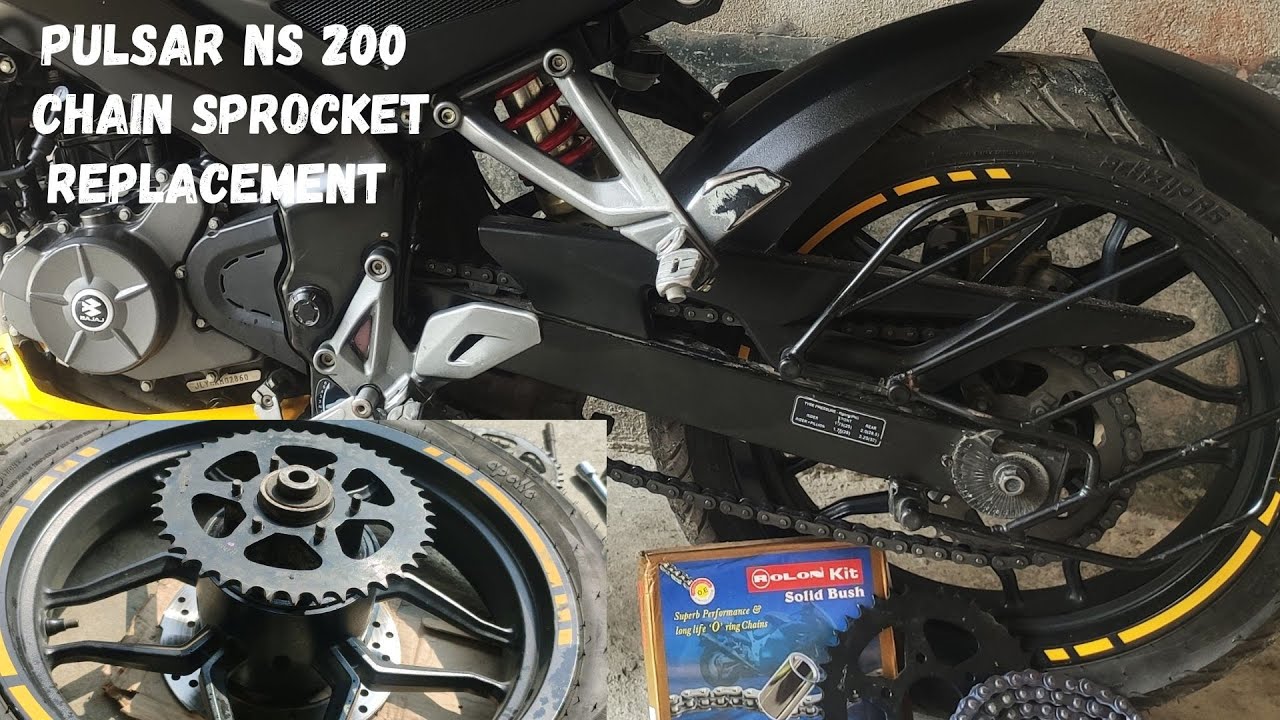How to Replace Chain and Sprocket in Your Motorcycle Pulsar NS 200 and Pulsar Rs 200
