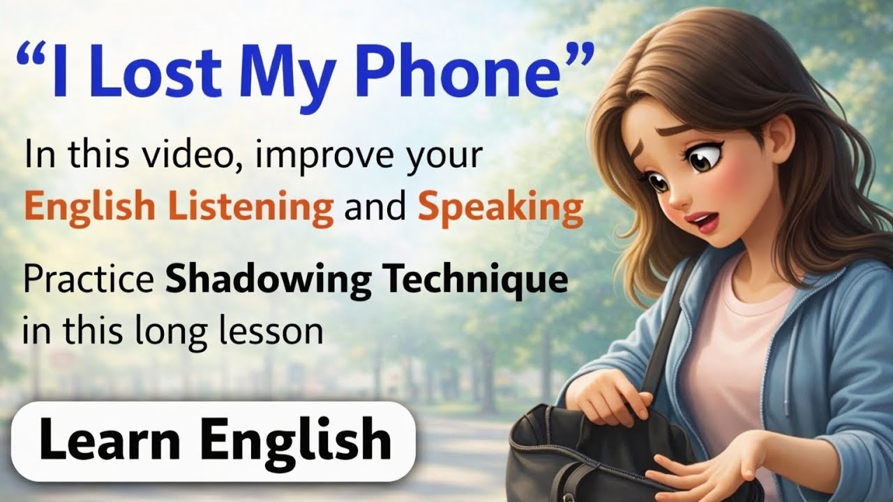 English Story for Beginners | I Lost My Phone | Listening & Speaking Practice
