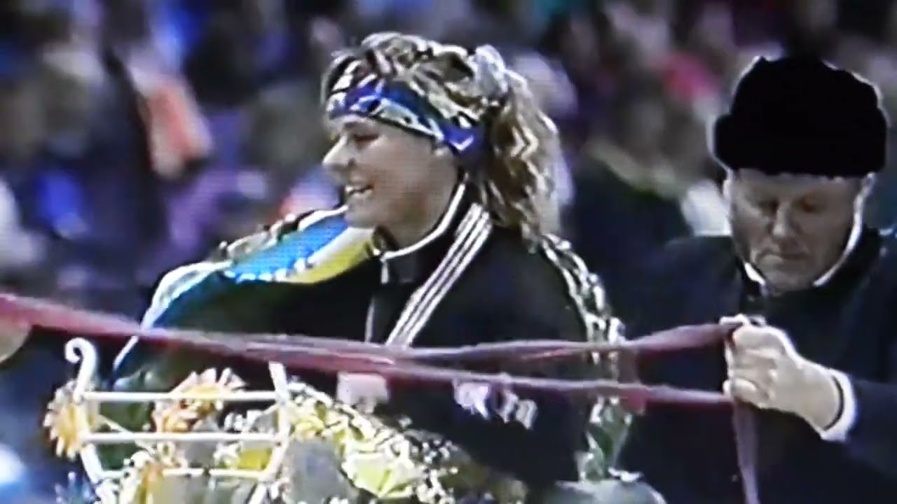 Huldiging EK kampioenschap schaatsen Heerenveen jaar 1992 o.a. Falco Zandstra en Rintje Ritsma